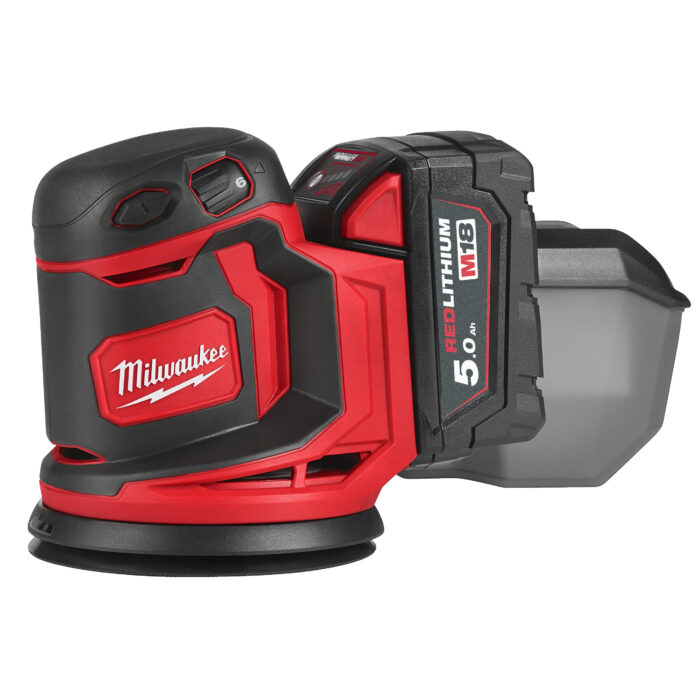 M18 BOS125-502B-Levigatrice Rotorbitale 18 Volt 5,0Ah 125mm -Milwaukee